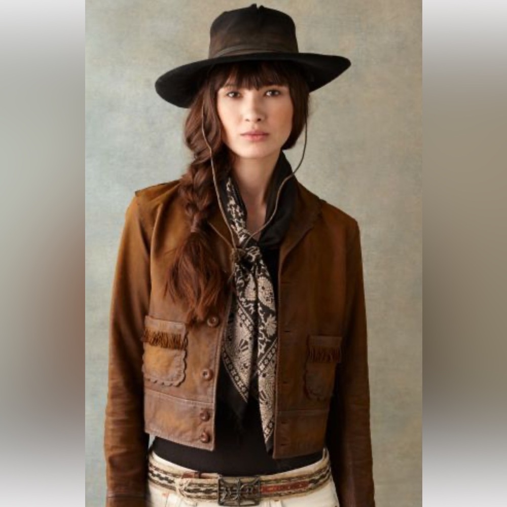 Ralph Lauren Double RL “Montana” Distressed Leather Jacket